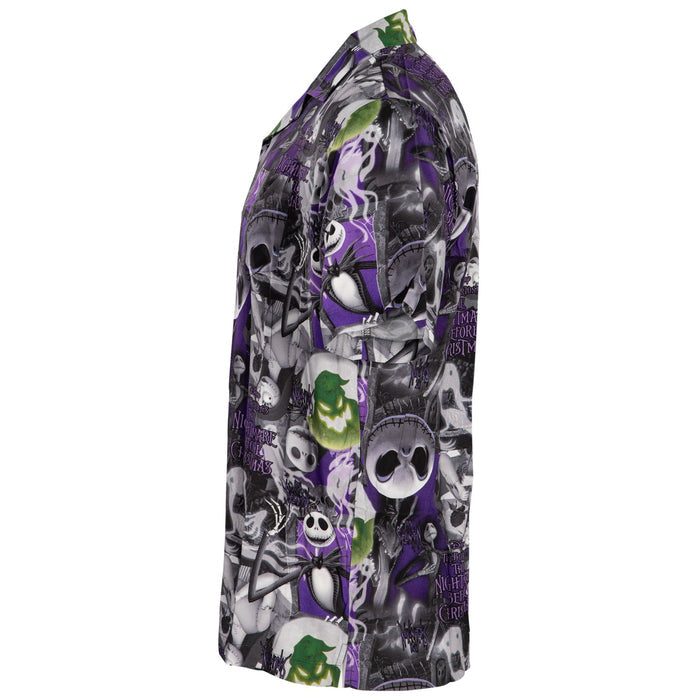 Nightmare Before Christmas Jack All Over Button Up Shirt - TVStoreOnline