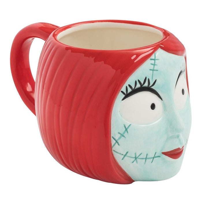 sally sculpted head ceramic mug