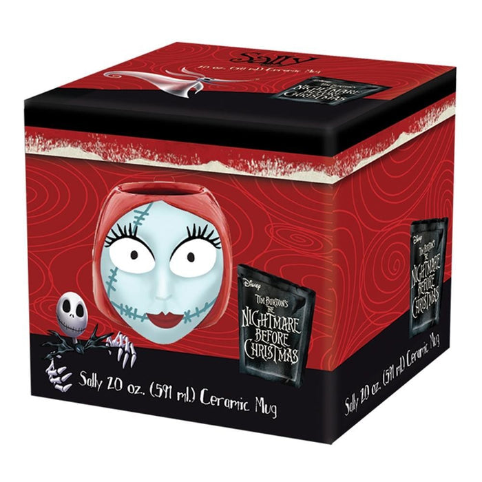 sally sculpted head ceramic mug