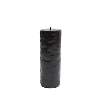 Oberflacht Klotz Round 1-Wick Low Candle in Black 2