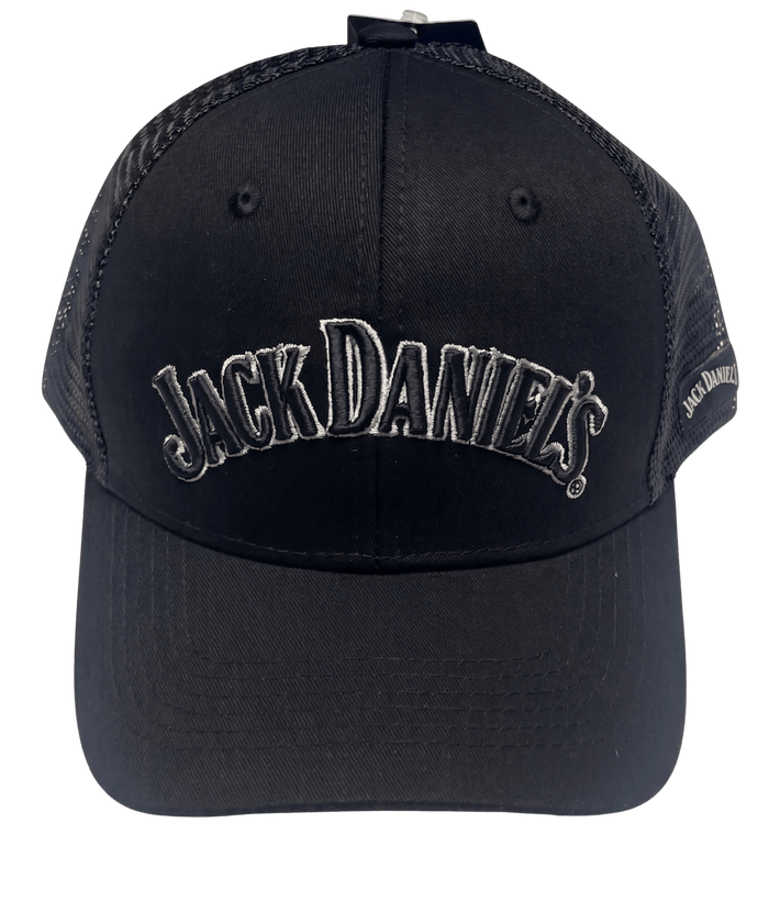 Official Jack Daniel's Black Arch Logo Adult Unisex Trucker Hat - TVStoreOnline