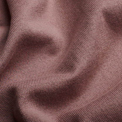 Open Collar Knitted Polo - Dusky Pink