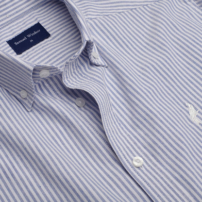 Oxford Shirt - Blue Stripe