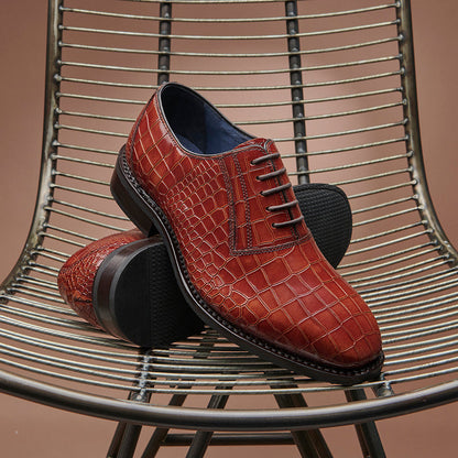Oxford Shoe - Croc Brown