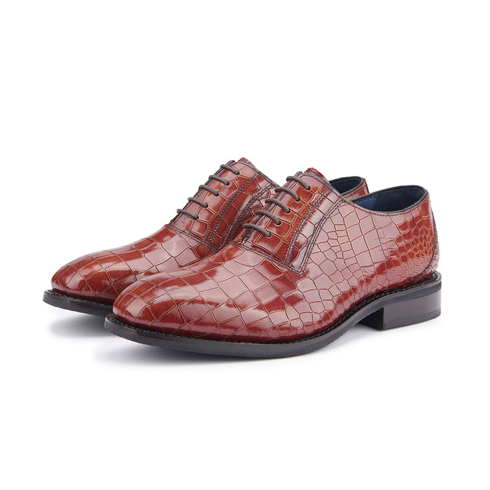 Oxford Shoe - Croc Brown