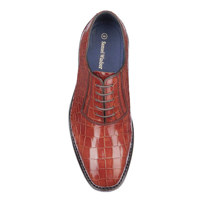 Oxford Shoe - Croc Brown