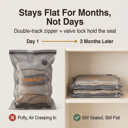 Packflat™ – Space Saving Vacuum Bags with Electric Pump - Lark & Clover