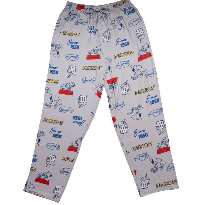Peanuts Since 1950 Gray Adult Unisex Lounge Pants - TVStoreOnline