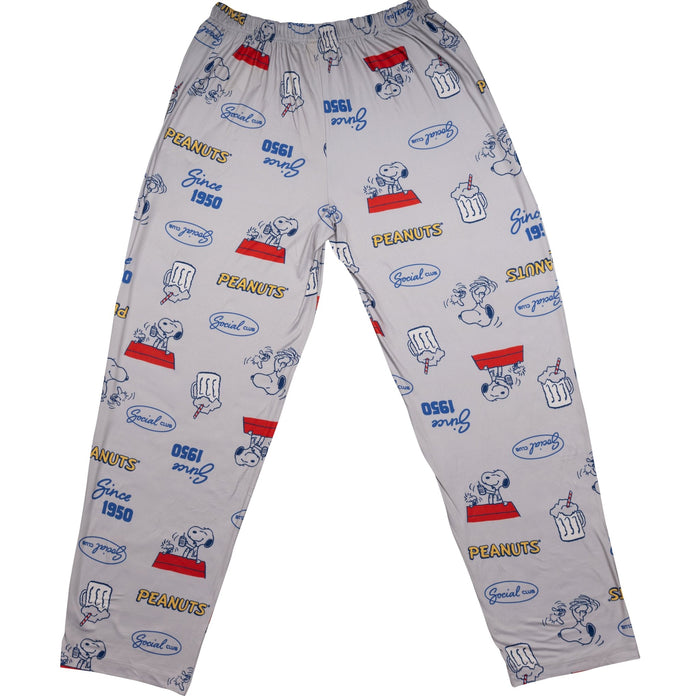 Peanuts Since 1950 Gray Adult Unisex Lounge Pants - TVStoreOnline
