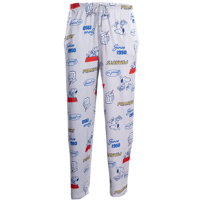 Peanuts Since 1950 Gray Adult Unisex Lounge Pants - TVStoreOnline