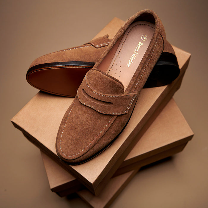Penny Loafer - Honey Suede