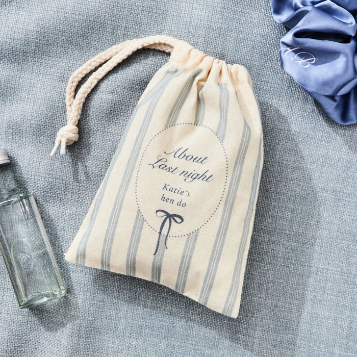 Personalised About Last Night Hen Party Drawstring Gift Bag