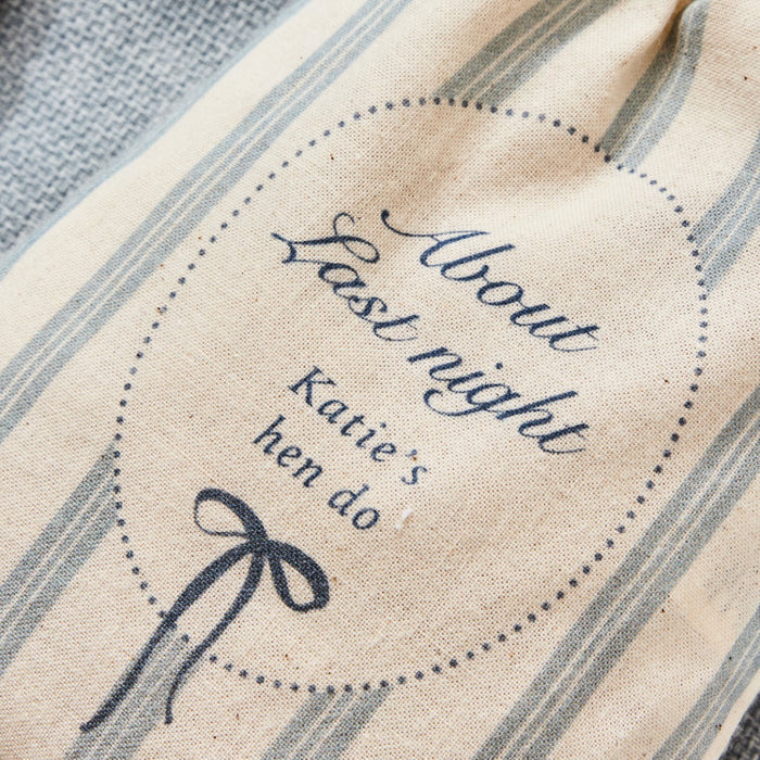 Personalised About Last Night Hen Party Drawstring Gift Bag