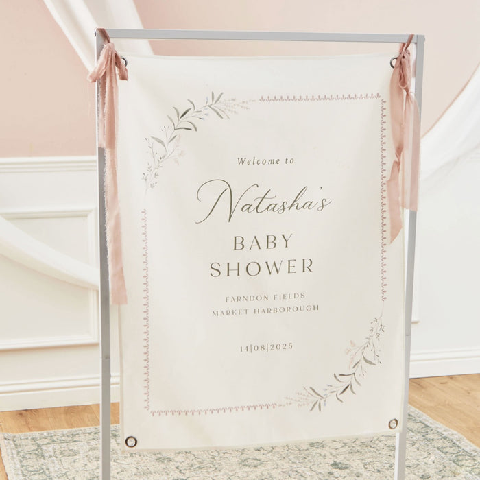 Personalised Baby Shower Welcome Sign by Made Yours