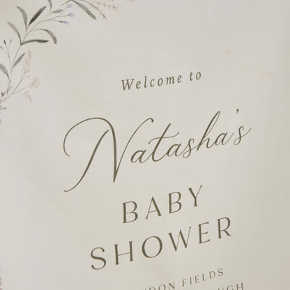 Personalised Baby Shower Welcome Sign by Made Yours