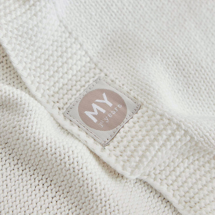 Personalised Born to be Loved Ivory Baby Shawl Blanket