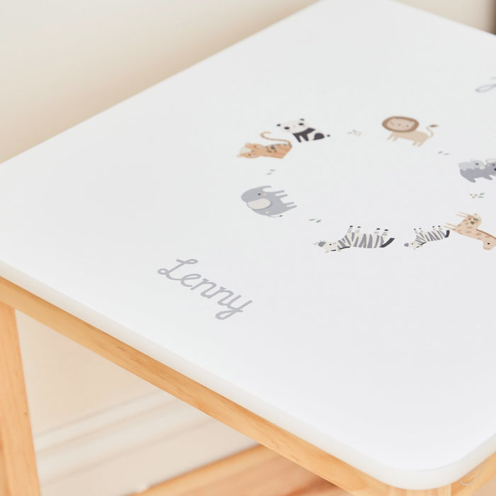 Personalised Born To Be Loved Safari Table