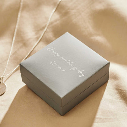 Personalised Bridal Sterling Silver Disc Necklace