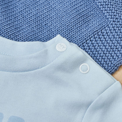 Personalised Bubble Name T-Shirt in Blue