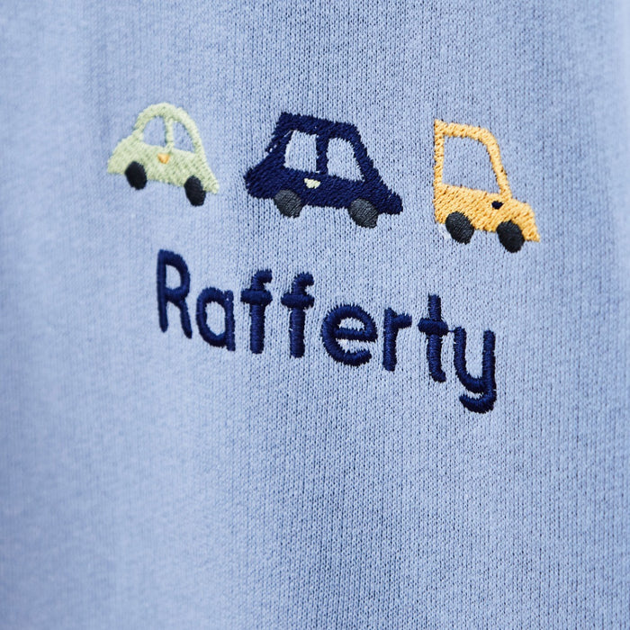 Personalised Car Design Blue Sweatshirt
