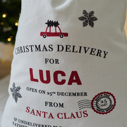 Personalised Christmas Delivery Gift Sack
