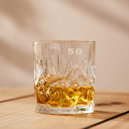 Personalised Crystal Whiskey Tumbler by Made Yours