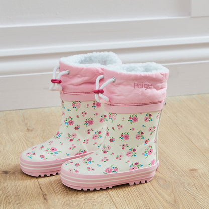 Personalised Ditsy Floral Welly Boots