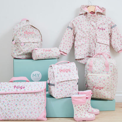 Personalised Ditsy Floral Welly Boots