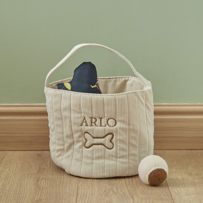 Personalised Dog Bone Cord Basket