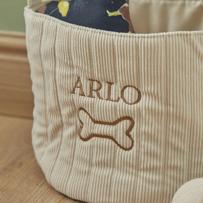 Personalised Dog Bone Cord Basket