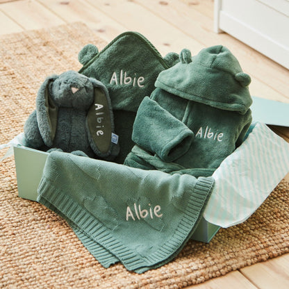 Personalised Forest Green Bedtime Essentials Gift Set