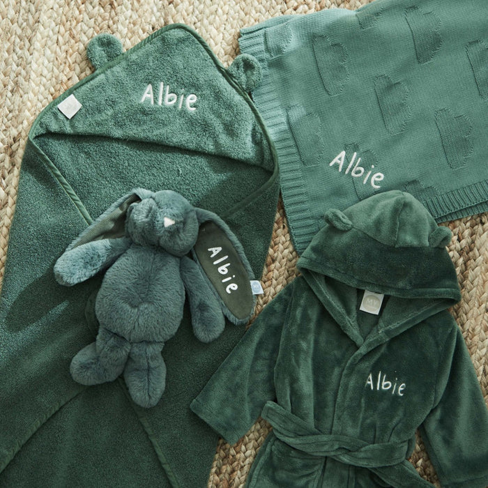 Personalised Forest Green Bedtime Essentials Gift Set