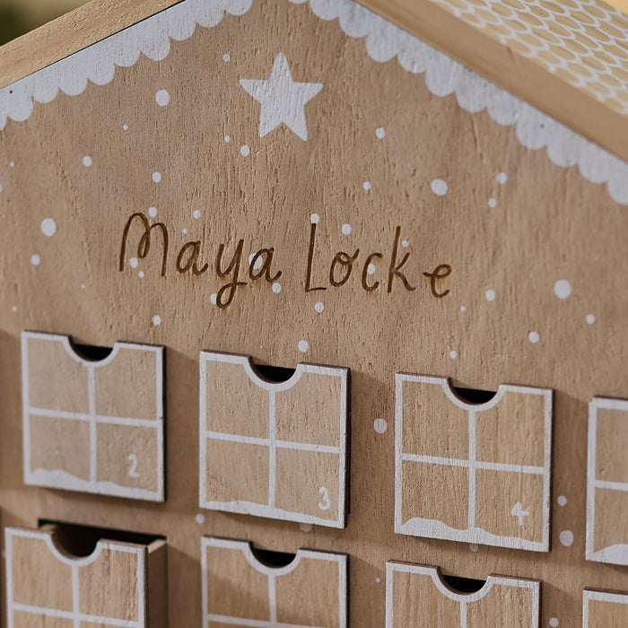 Personalised Gingerbread Advent House