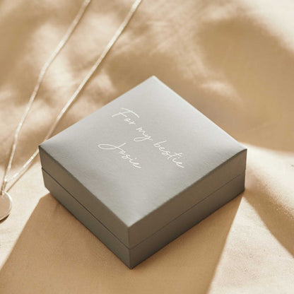 Personalised Heart Sterling Silver Disc Necklace