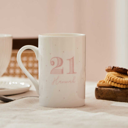 Personalised Initial or Number Tall Mug