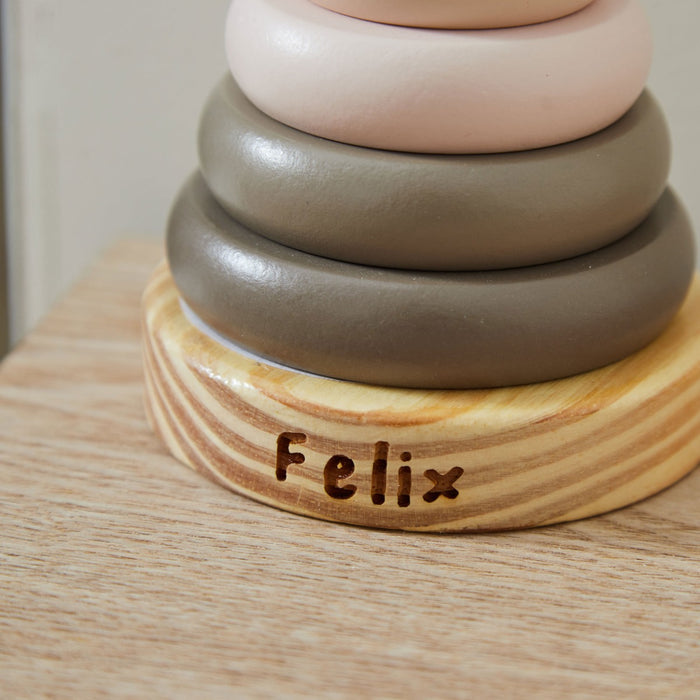 Personalised Jabadabado Neutral Bear Stacker