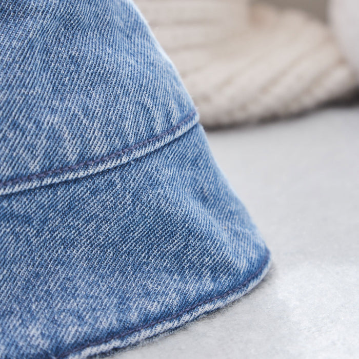 Personalised Ladybird Denim Bucket Hat