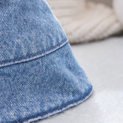 Personalised Ladybird Denim Bucket Hat