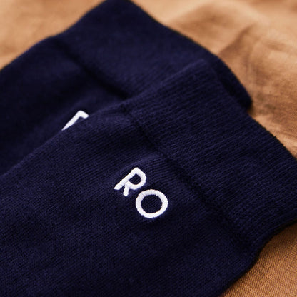 Personalised Monogrammed Navy Socks by Made Yours