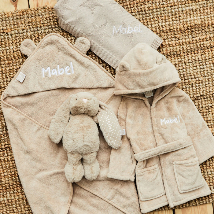 Personalised Oatmeal Bedtime Essentials Gift Set