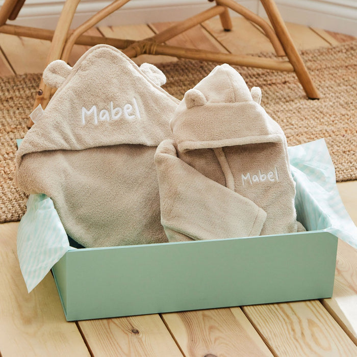 Personalised Oatmeal Splash & Snuggle Gift Set
