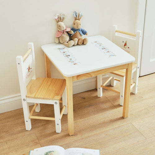 Personalised Peter Rabbit™ & Friend Table and Chairs Set
