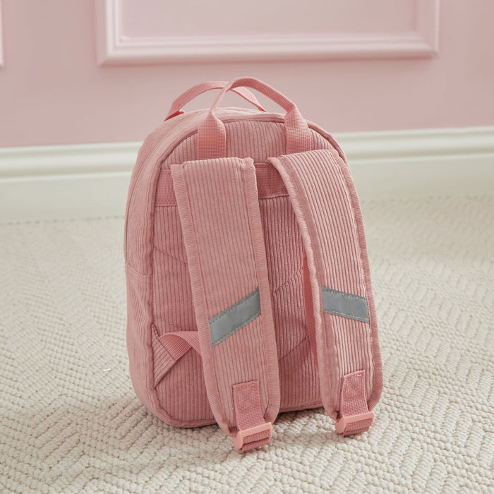 Personalised Pink Bumblebee Design Cord Mini Backpack