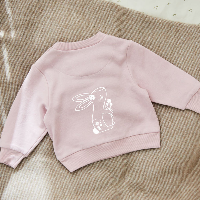 Personalised Pink Bunny Sweatshirt
