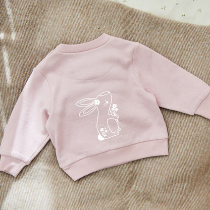 Personalised Pink Bunny Sweatshirt