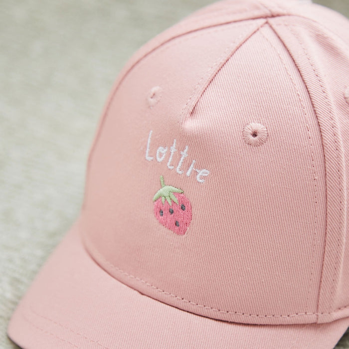 Personalised Pink Strawberry Baseball Cap