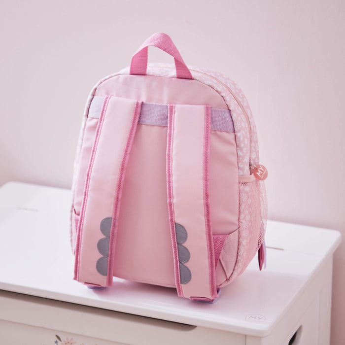 Personalised Pink Unicorn Face Medium Backpack