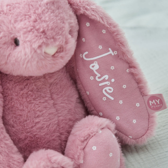 Personalised Raspberry Ripple Bunny Soft Toy