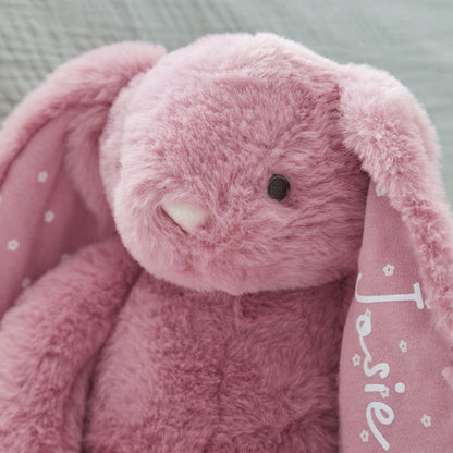 Personalised Raspberry Ripple Bunny Soft Toy