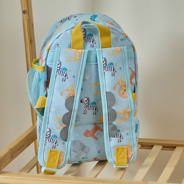 Personalised Safari Mini Backpack with Compartment